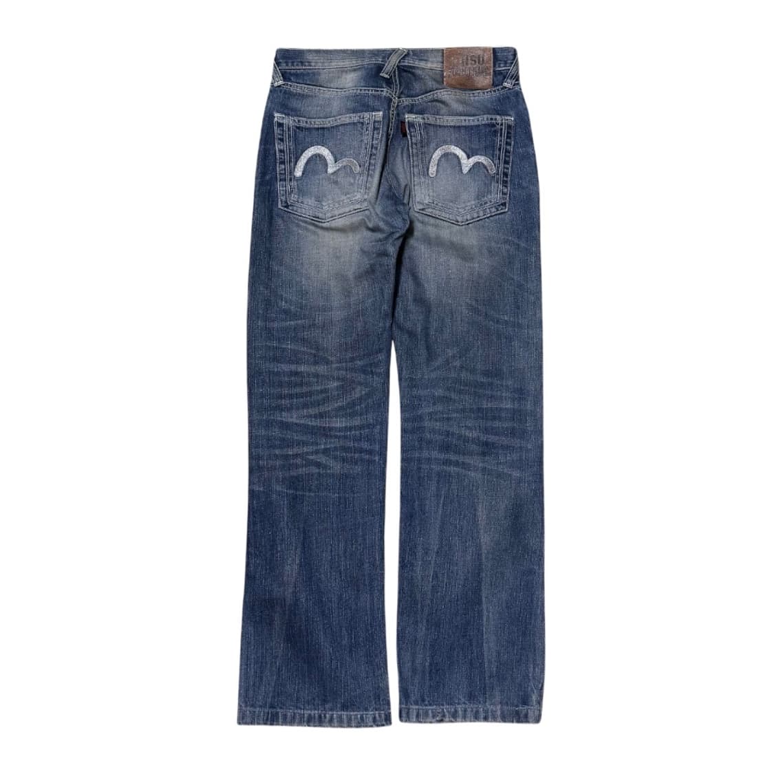 에비수 실버자수 워싱 데님 팬츠 상품이미지4