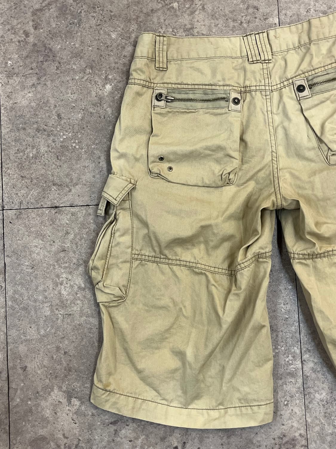 빈티지 카고 하프 팬츠 베이지 M #csz3555 상품이미지7