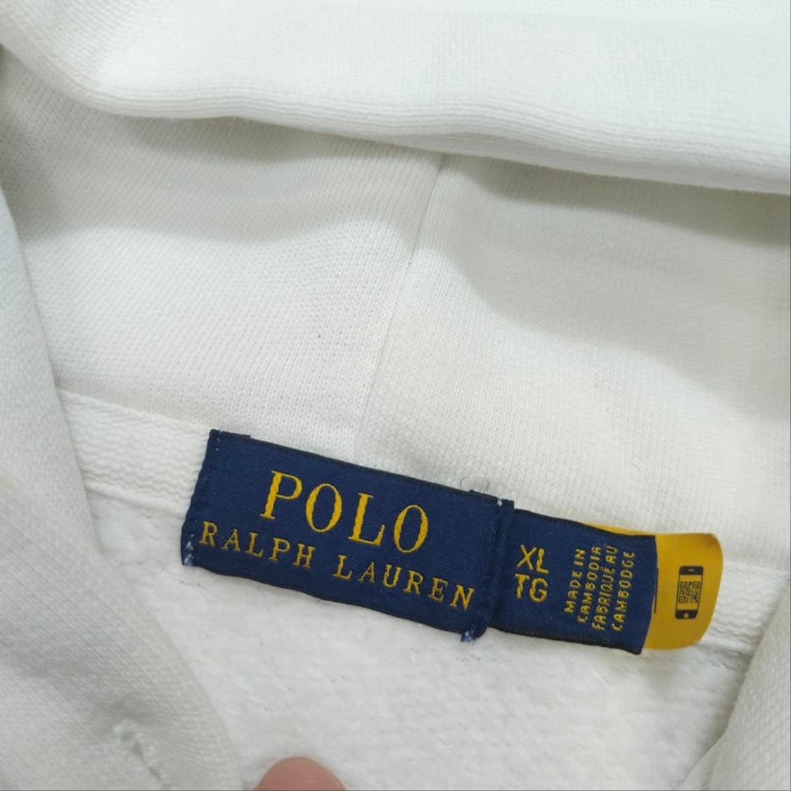 폴로 랄프 로렌 신형 QR 빅포니 후드티 XL 화이트 상품이미지5
