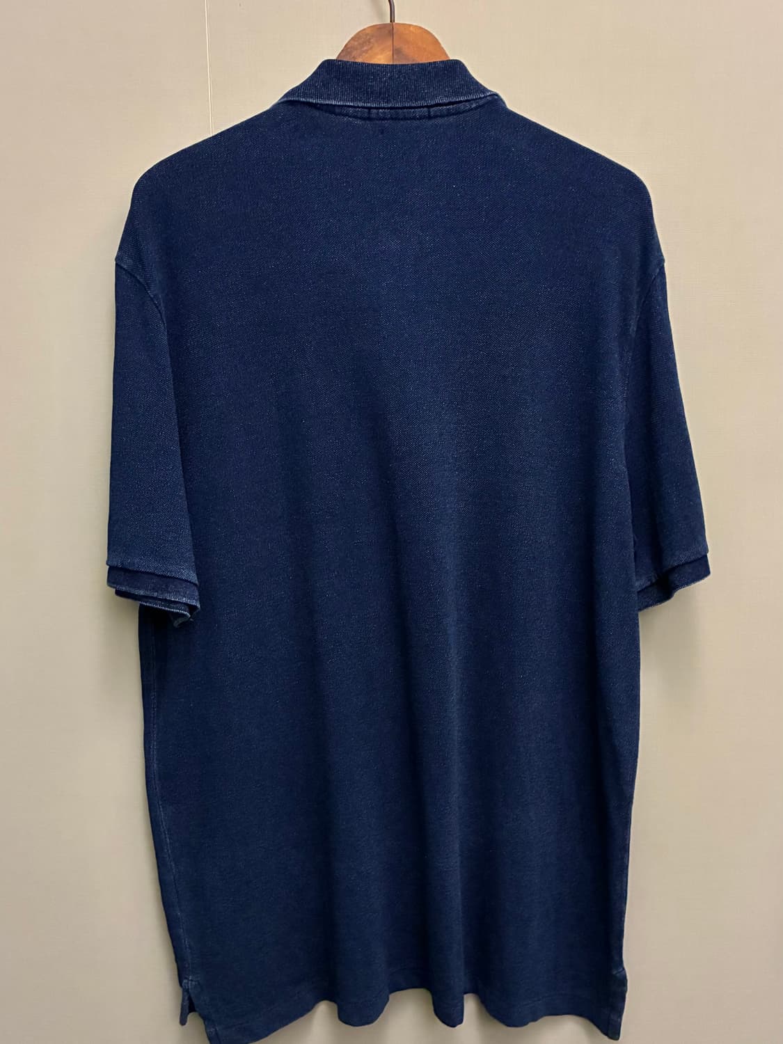(L~XL)POLO 폴로랄프로렌 인디고 빈티지 다잉 코튼 반팔 PK카라티 상품이미지7