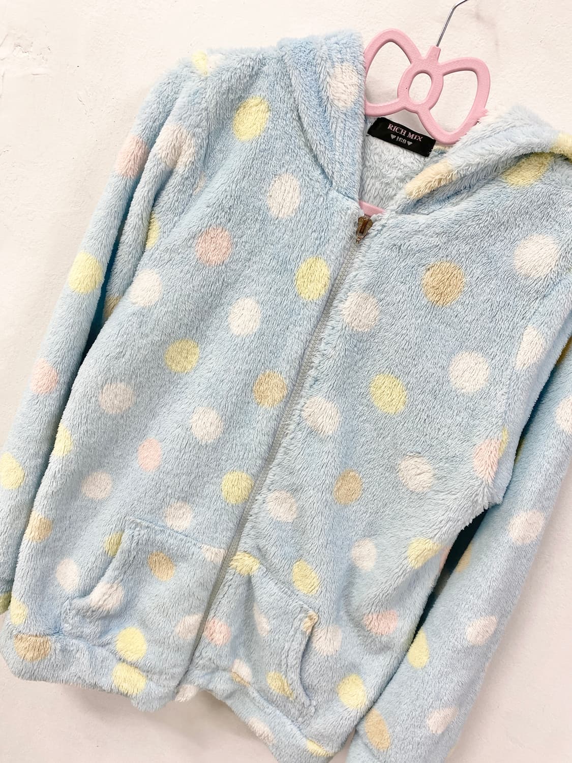 [RICH MIX] 조지후쿠 하늘맛 ☁ 도트 폭닥 후드집업 상품이미지6