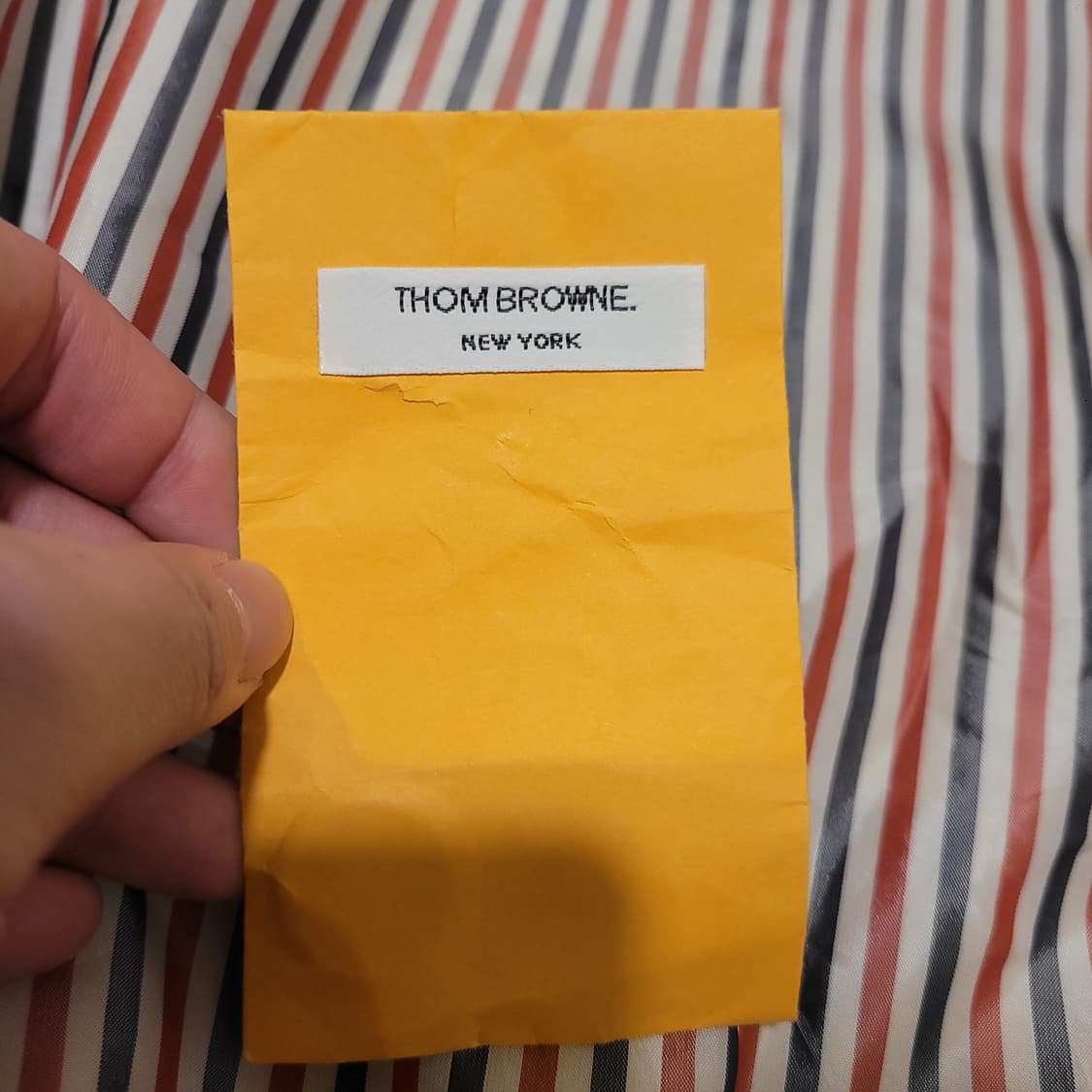 톰브라운 레더 슬리브 바시티 자켓 2 상품이미지8