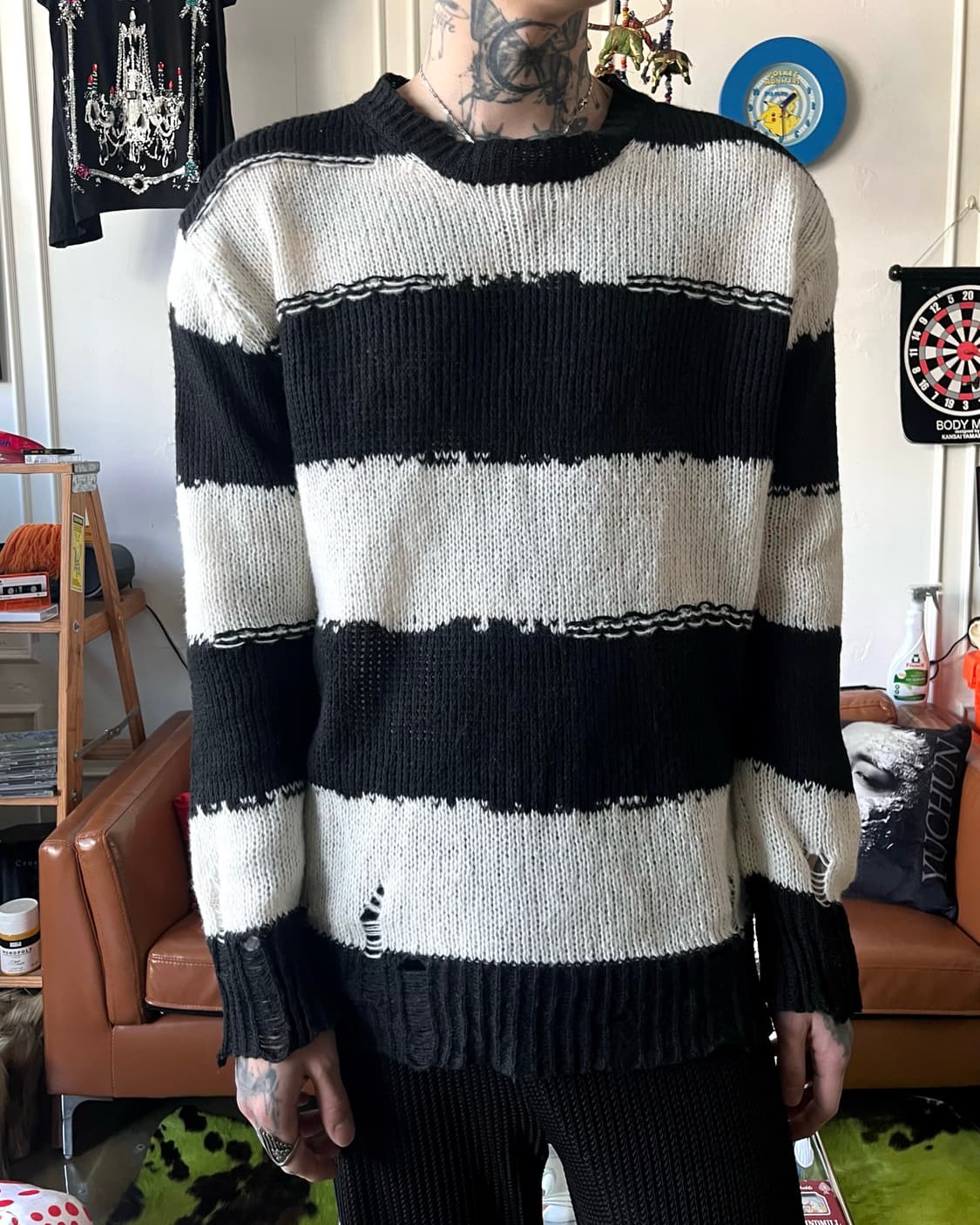 JPN Vintage Nirvana Destroyed Knit 상품이미지2