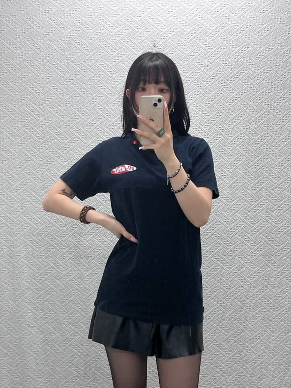 오프화이트 디아그 스플릿 스트릿 펑크 반팔티 XS C12214 상품이미지2