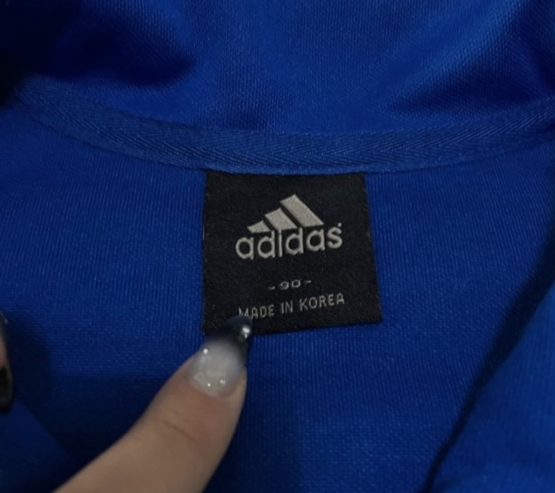 아디다스 블루 파랑 여자 트랙탑 져지집업 90/S 상품이미지4