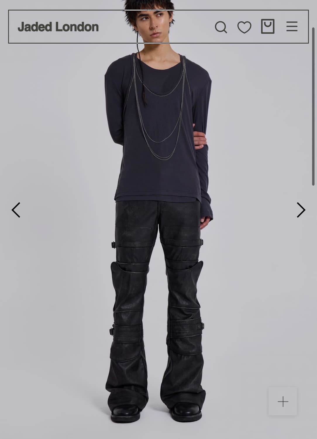 제이디드 런던 더블 레이어드 체인 롱슬리브 상품이미지2