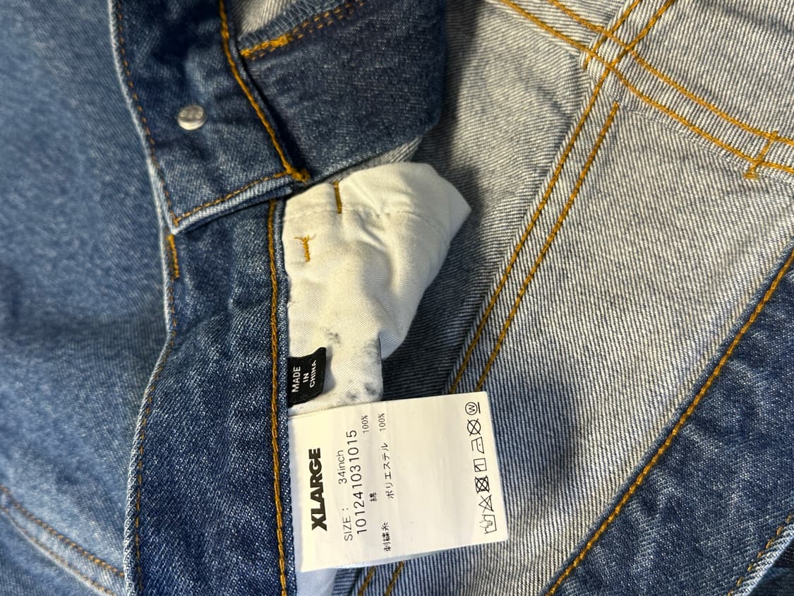 엑스라지 에일리언 카펜터 데님 쇼츠 자수 반바지 버뮤다팬츠 XLARGE 상품이미지6