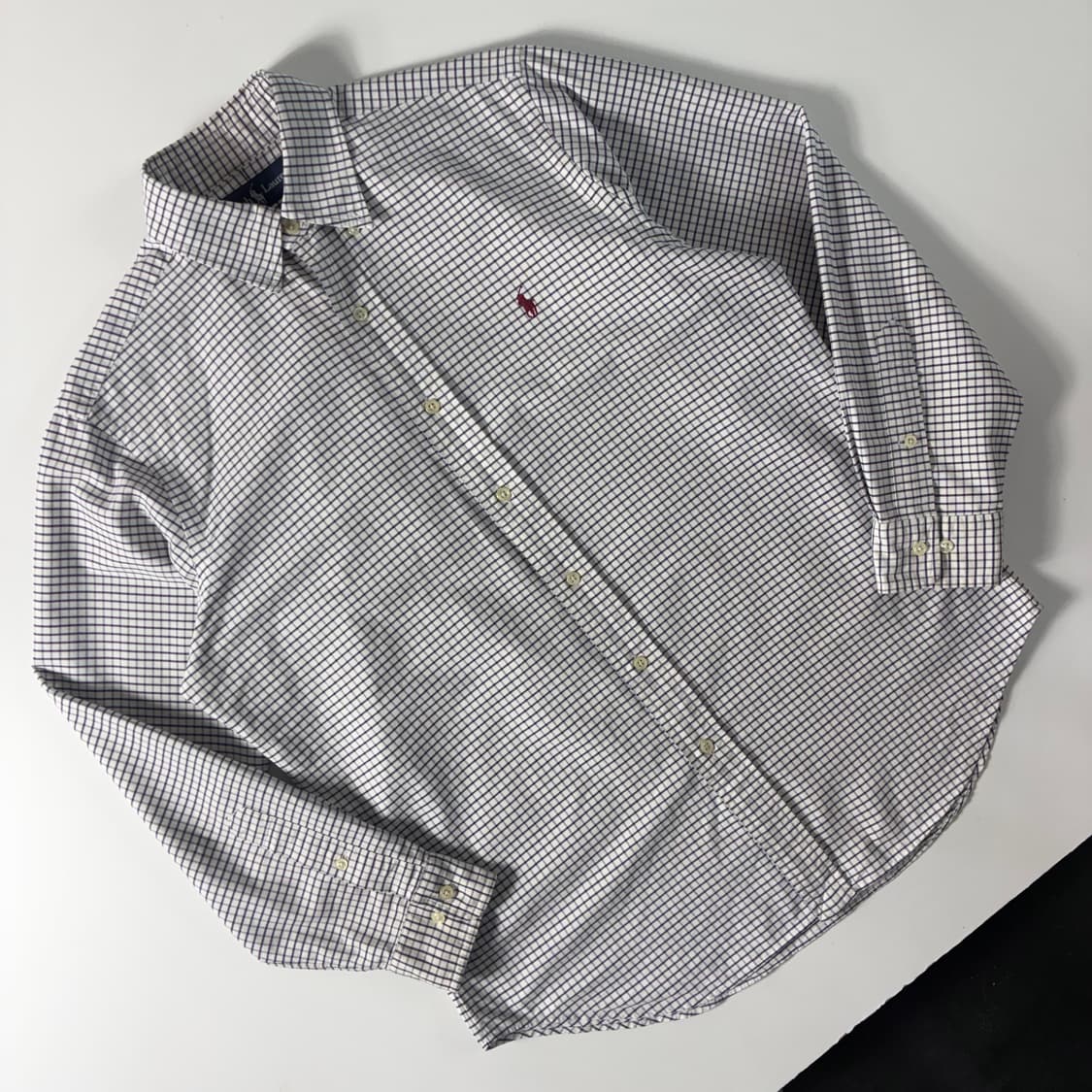 Polo 폴로 랄프로렌 화이트 깅엄 체크 옥스포드 셔츠 상품이미지2