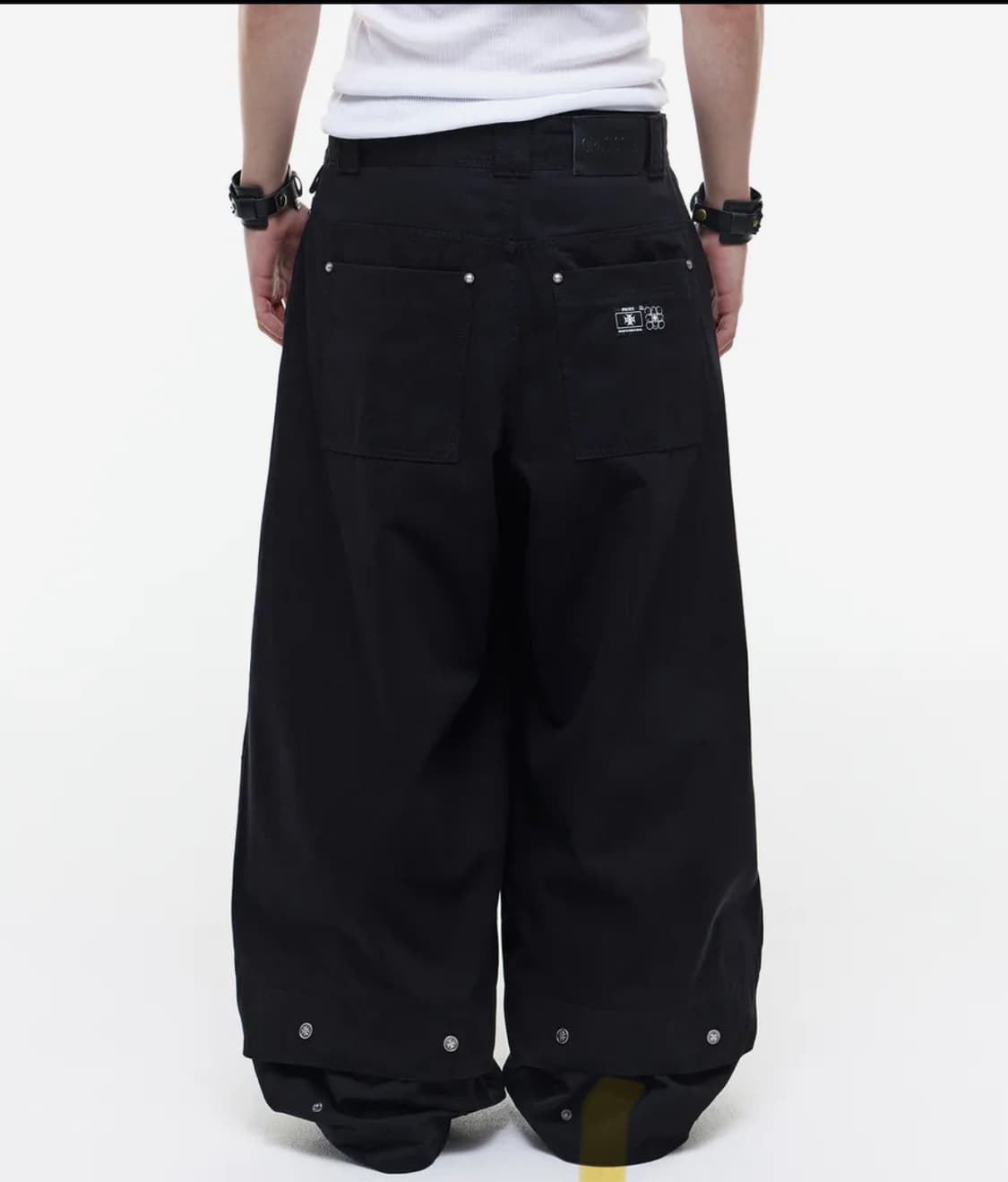 오퍼스0012 멜티드 코튼 팬츠 블랙  상품이미지1