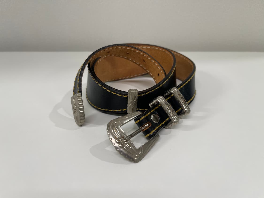 꼼데가르송 90s 웨스턴 레더 벨트 AD1990-1992 상품이미지1