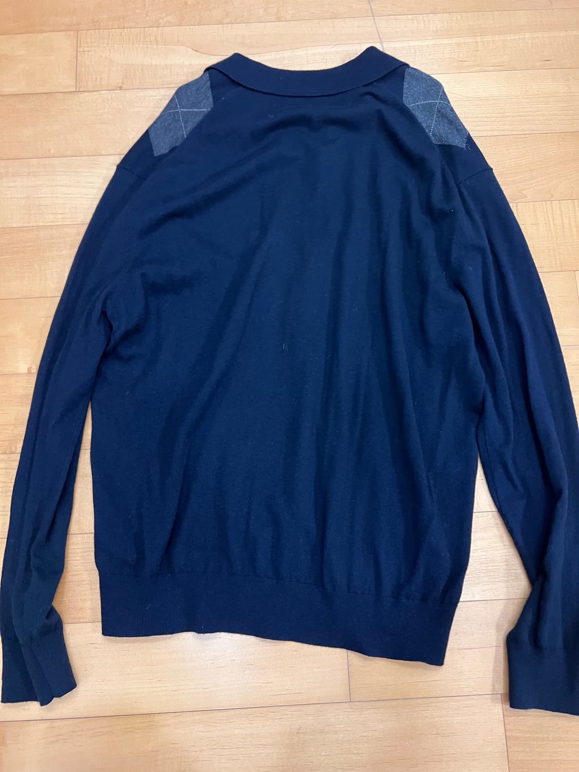 마시모두띠 아가일 니트 네이비 L 상품이미지4