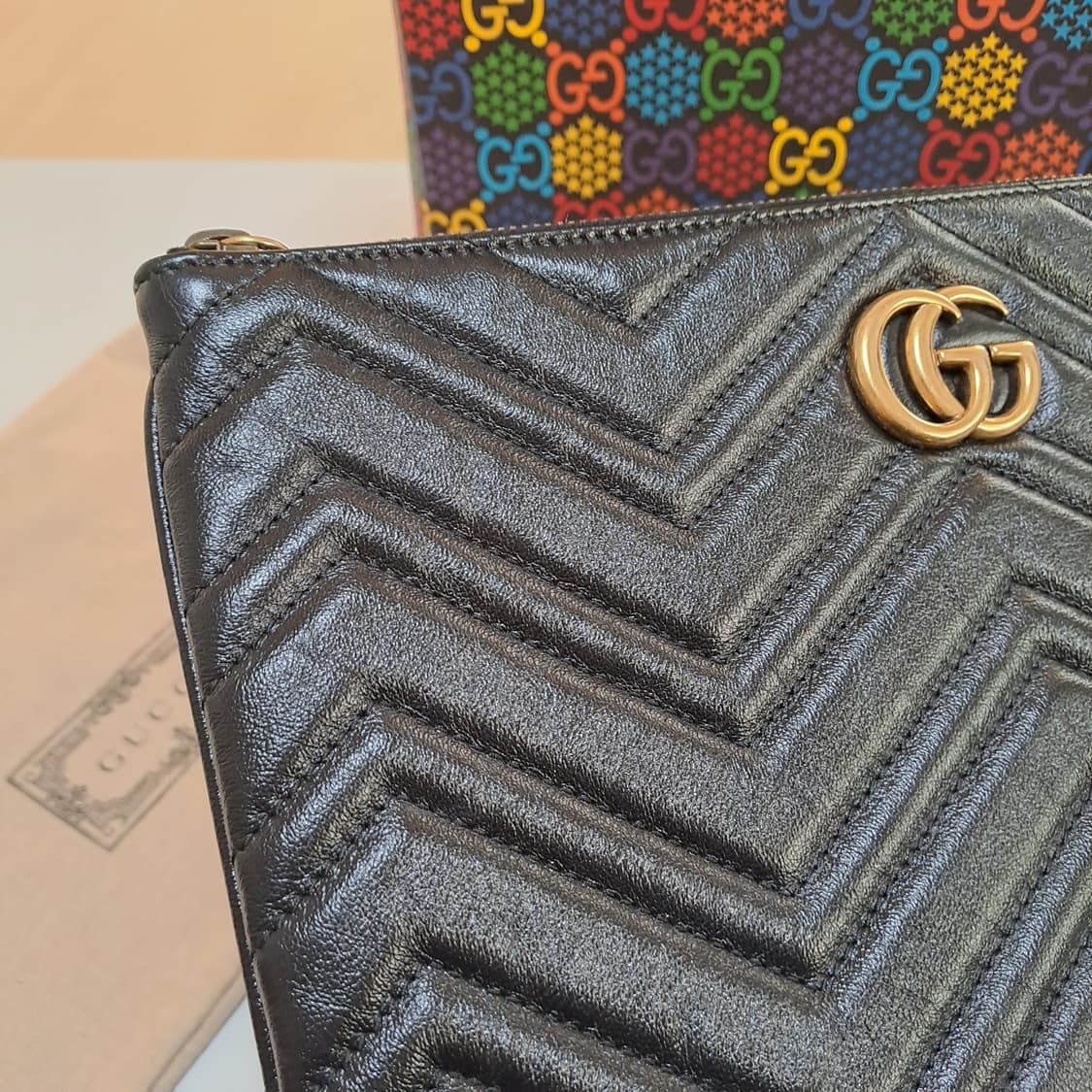 [100%/정품] 구찌 마몽 마틀라쎄 클러치, 구찌클러치,구찌파우치 상품이미지4