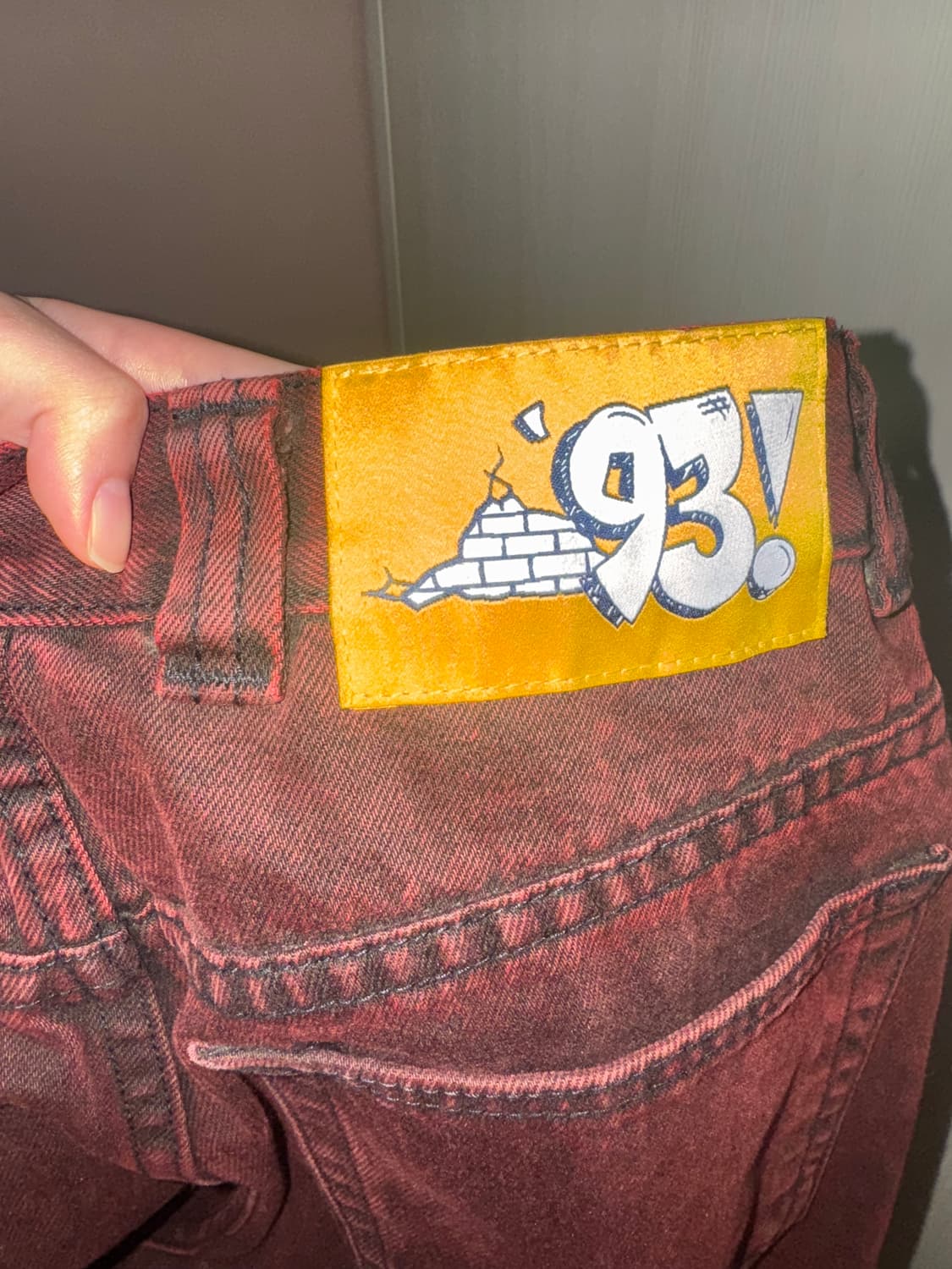 폴라스케이트 구버전 93데님 레드블랙 상품이미지3