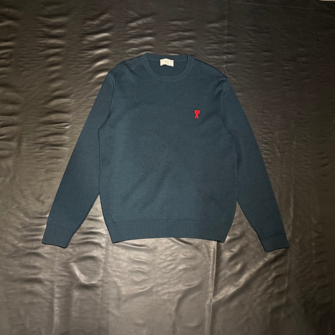 아미 스몰로고 그린 니트 상품이미지1