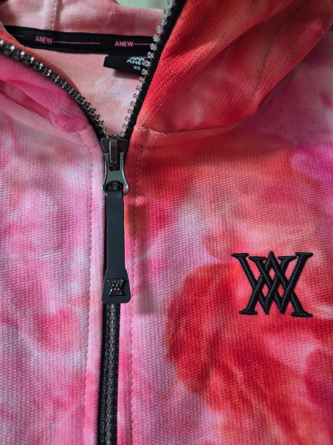 정품 (22년) 어뉴골프 ANEW 여성 후드집업 핑크 XS  상품이미지8