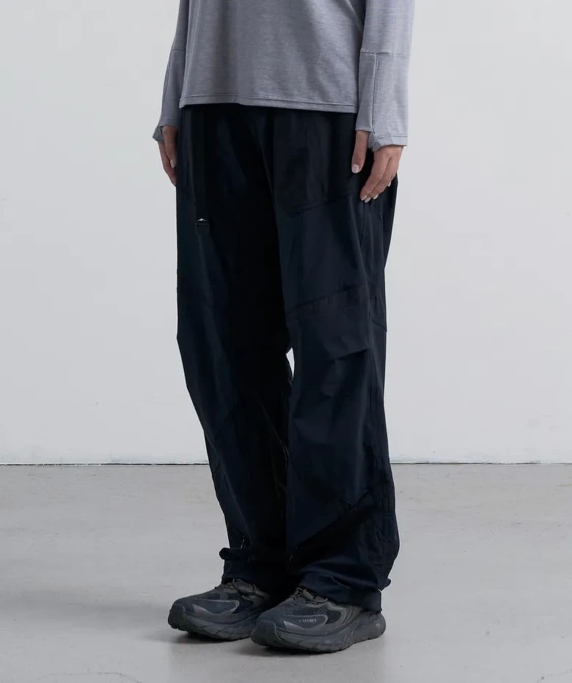 컷 오프 벤틸레이션 팬츠 (블랙) S사이즈 상품이미지3