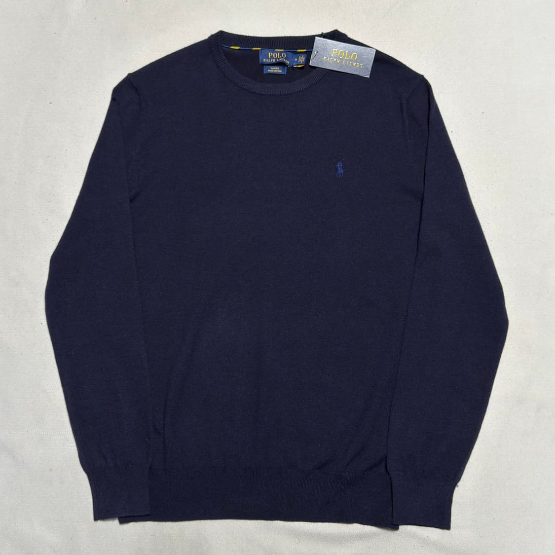 M (새상품) 폴로랄프로렌 네이비 피마코튼 니트 상품이미지2