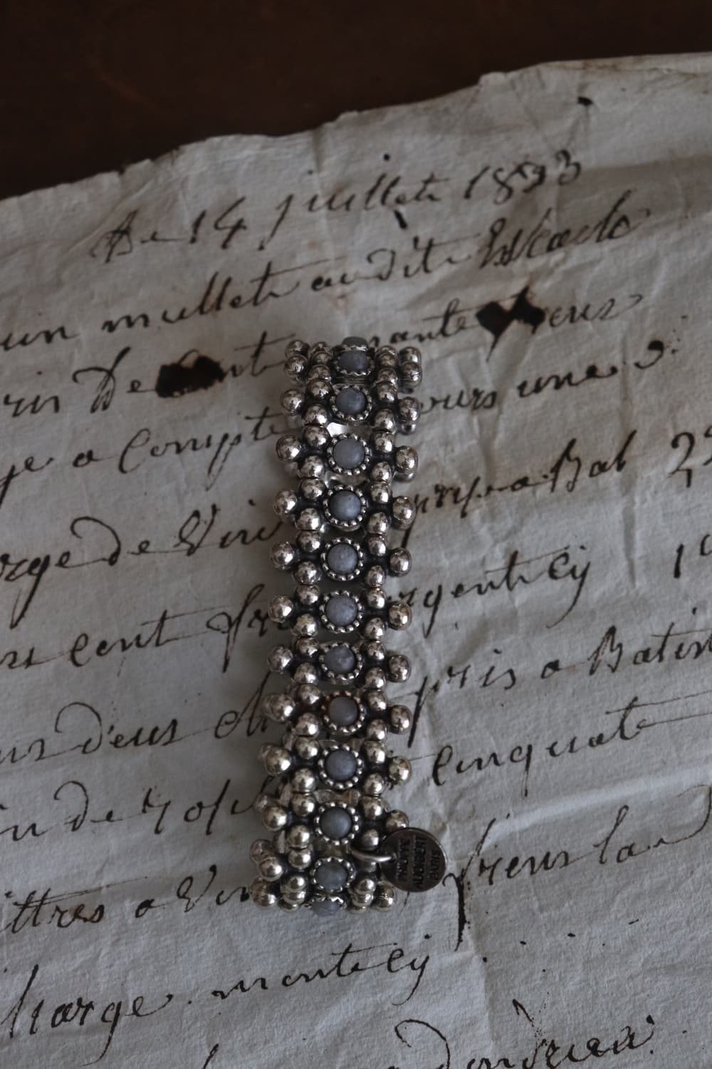 [Philippe Audibert] Silver Stone Bangle 상품이미지3