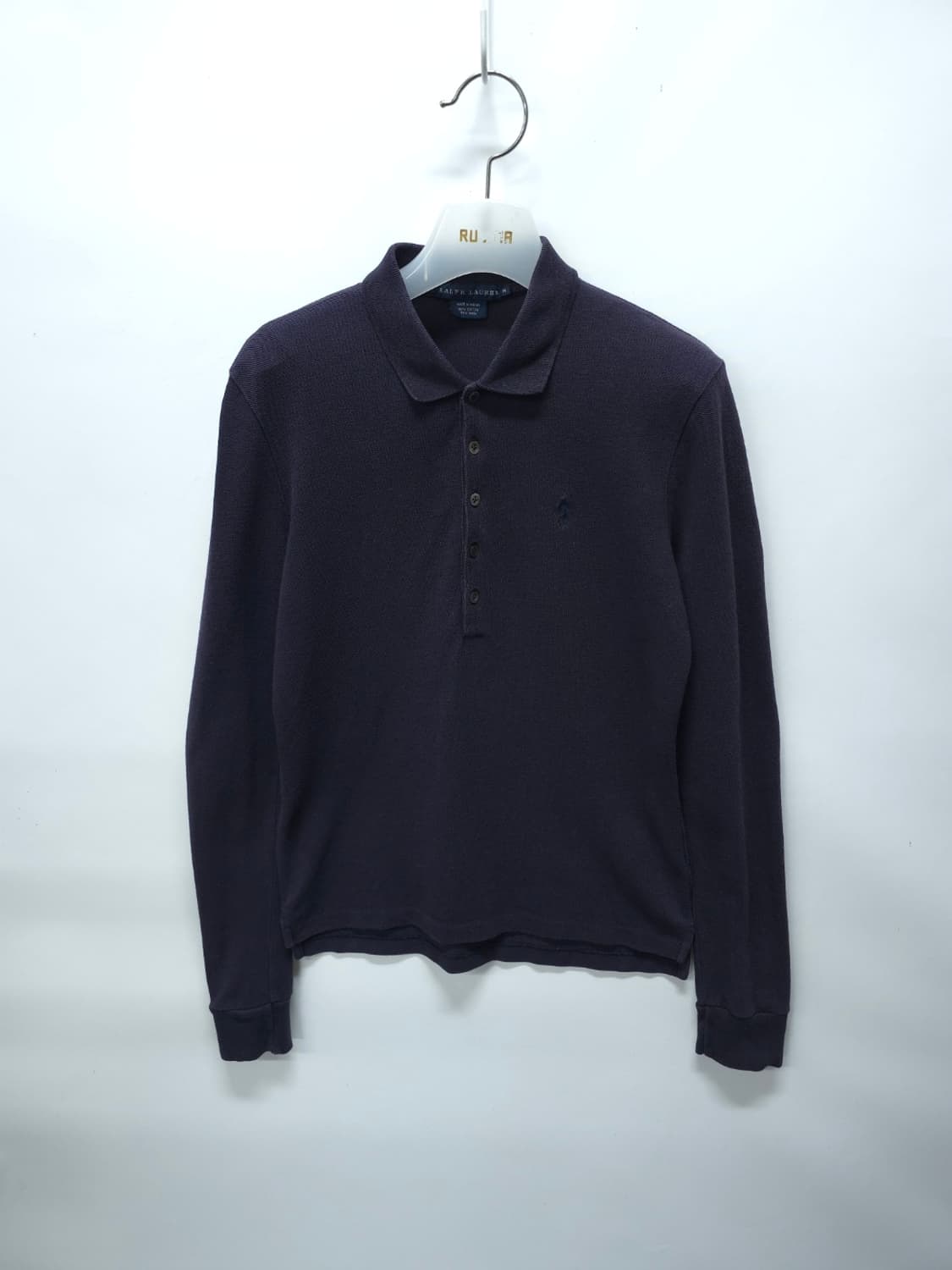 폴로 랄프로렌 여성 긴팔 폴로 셔츠 M 네이비 상품이미지1