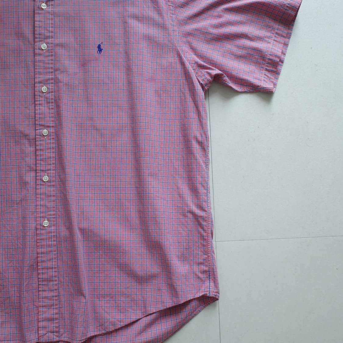 폴로 랄프로렌 90s 블레이크 체크 반팔 셔츠 XL 상품이미지3