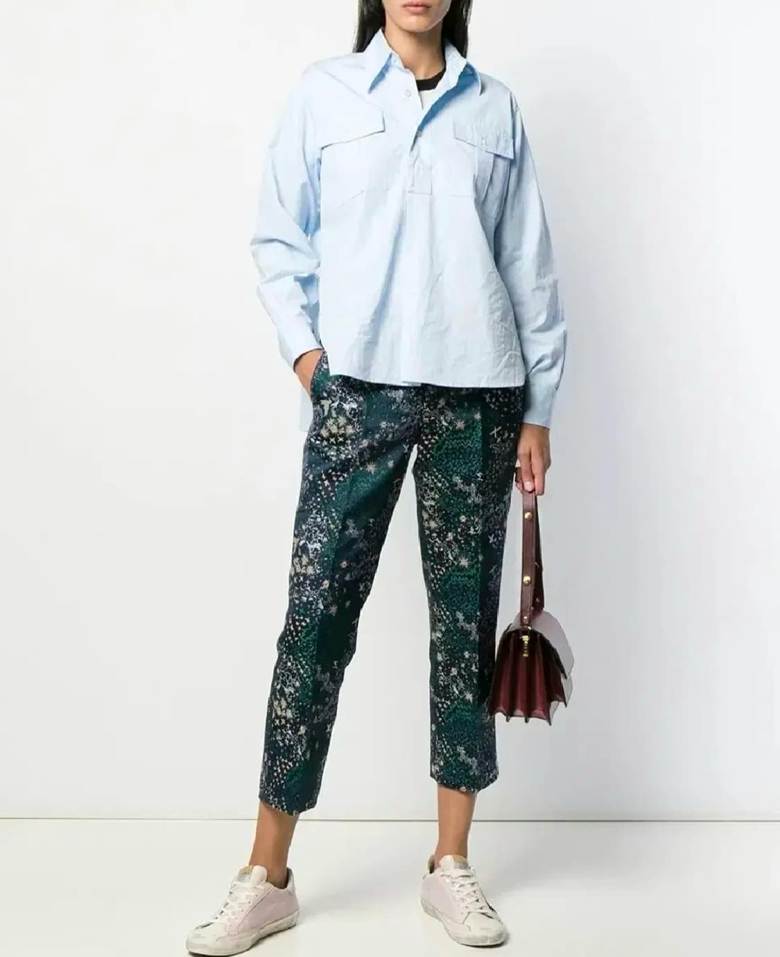 쟈딕앤볼테르 자수 테일러드 팬츠 바지 (표기36/허리단면37) 상태최상 상품이미지1