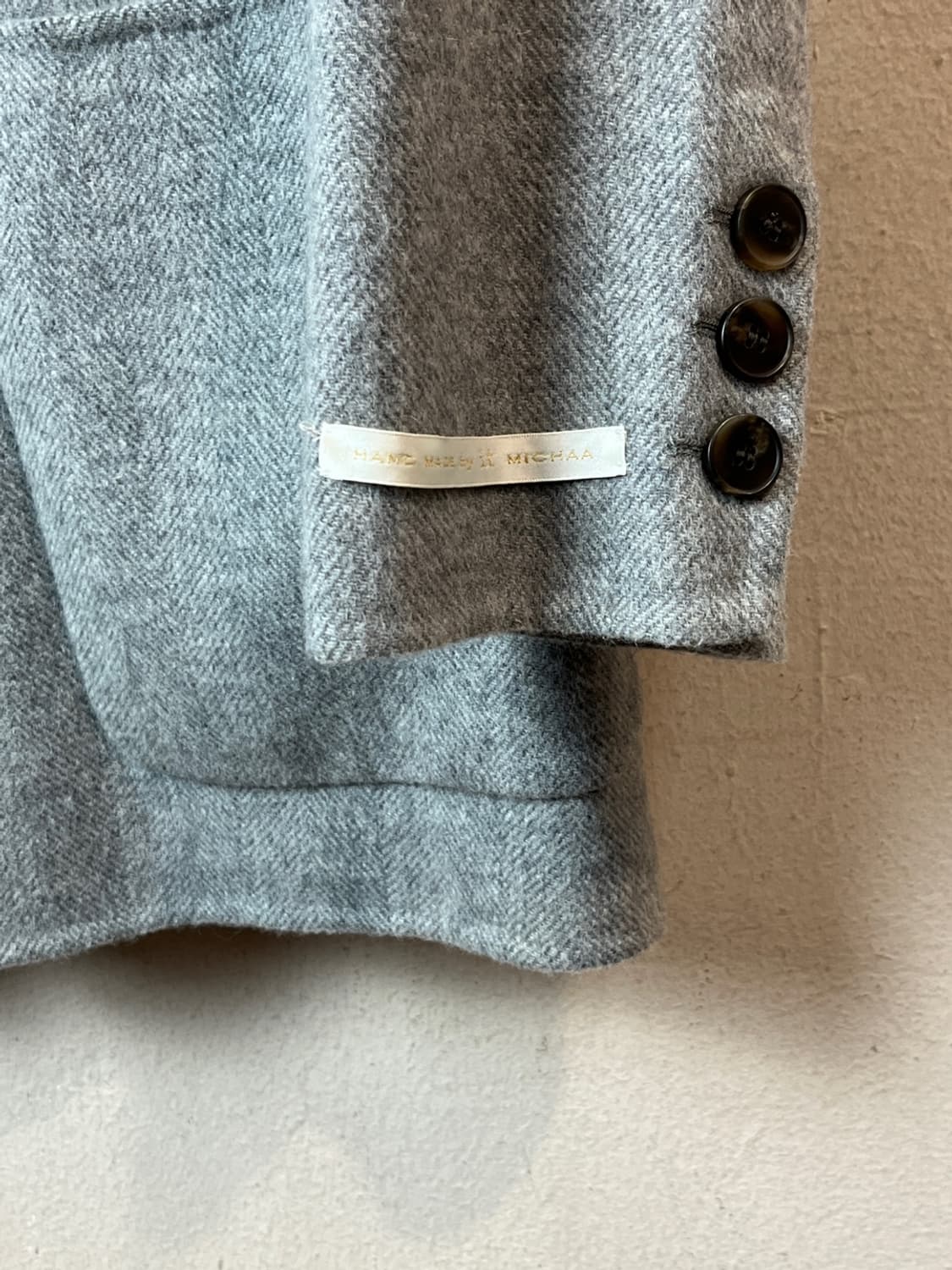 잇 미샤 그레이 헤링본 울 블레이저 상품이미지3