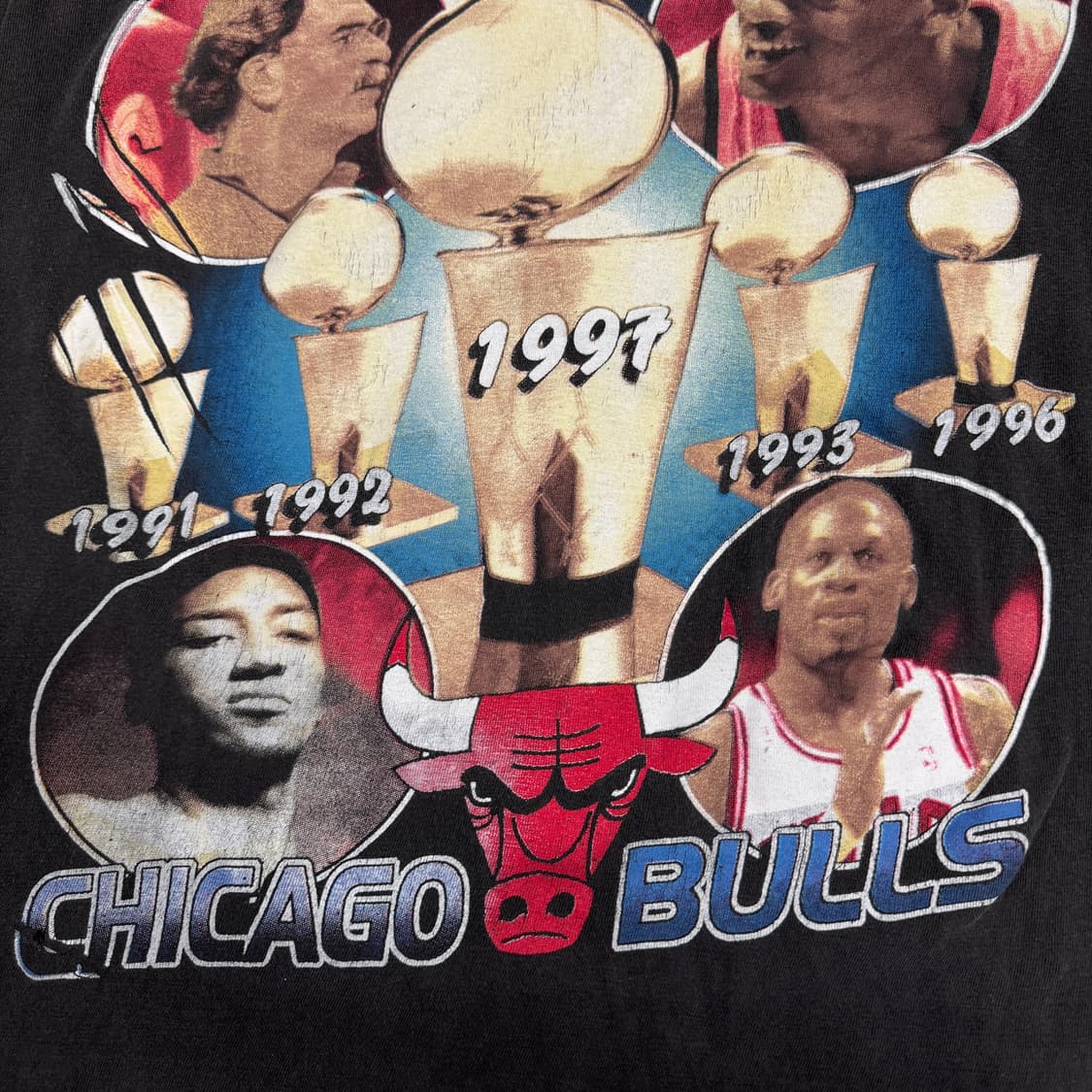 빈티지 90s Chicago Bulls 시카고불스 랩티셔츠 상품이미지7
