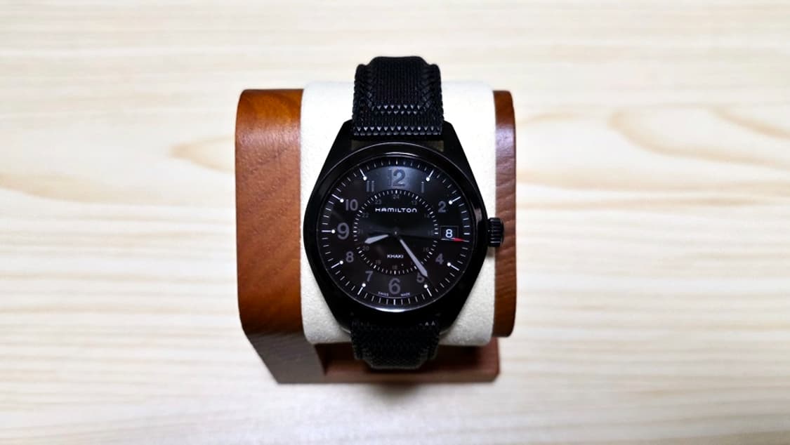 해밀턴 카키필드 쿼츠 올블랙 (40mm) 상품이미지2