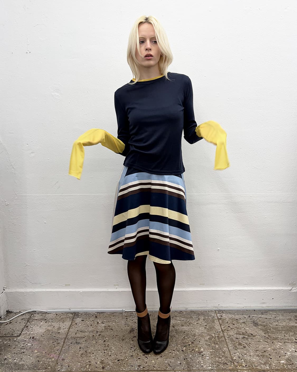 빈티지 수퍼 롱슬리브 레이어드 탑 상품이미지7