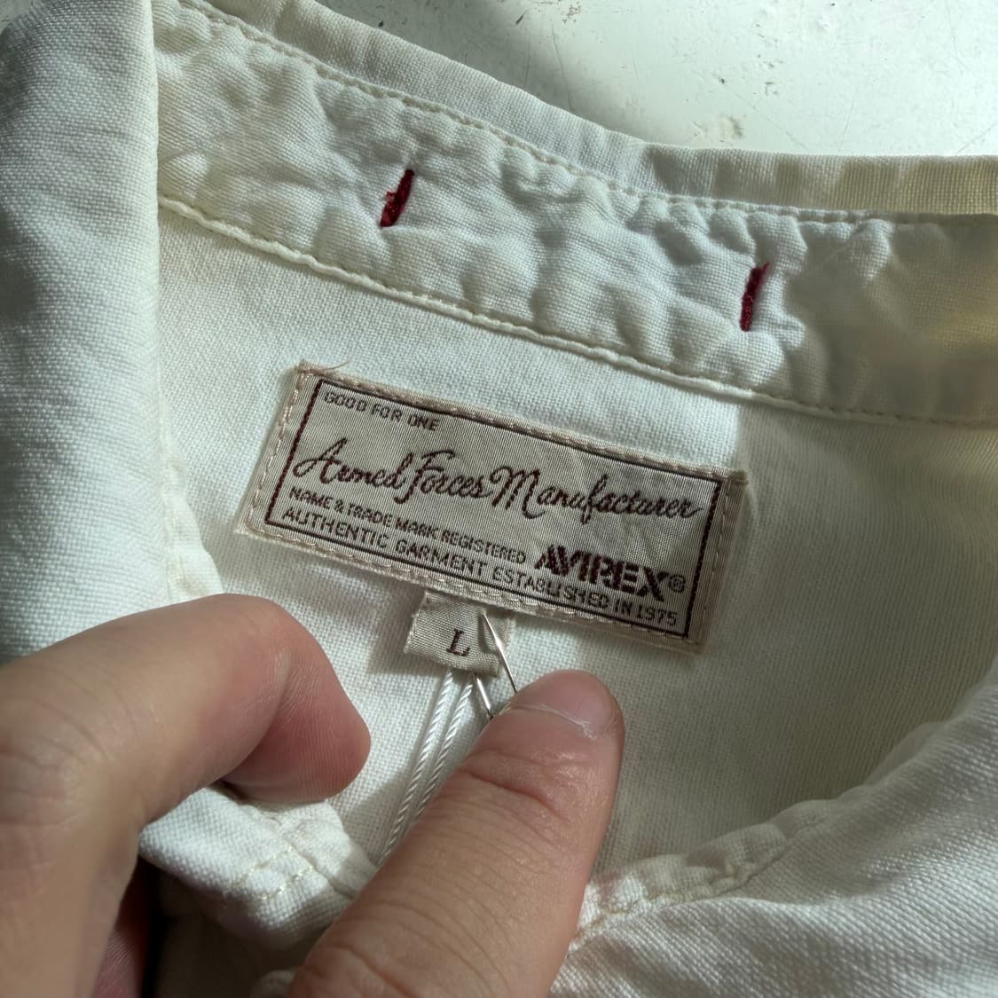 아비렉스 빈티지 자수 셔츠 L 상품이미지7