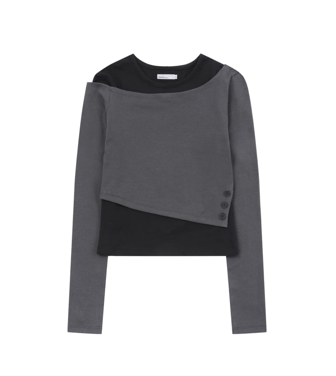 미세키서울 Layered slit long sleeves 상품이미지1