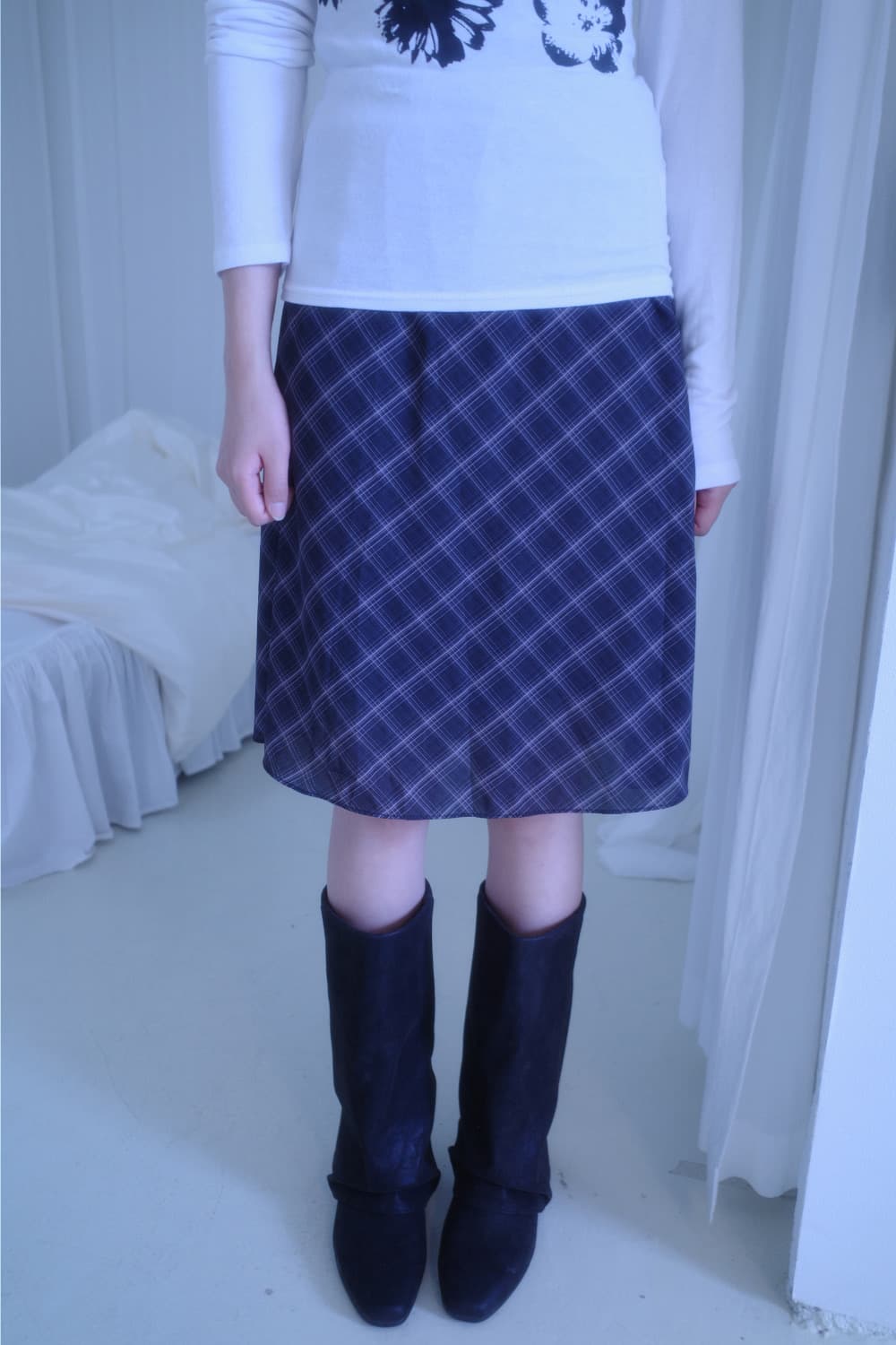 묘랑 폴딩 워머 부츠 블랙 상품이미지1