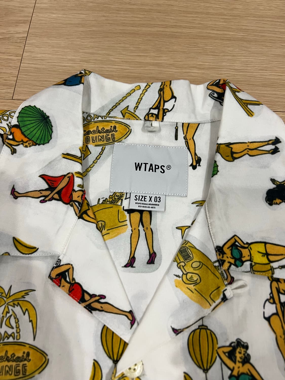 더블탭스 우먼프린트 하와이언 셔츠 3사이즈 상품이미지3