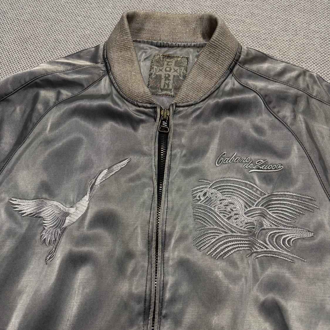 CORN 메탈릭 자수 스카쟌 상품이미지2