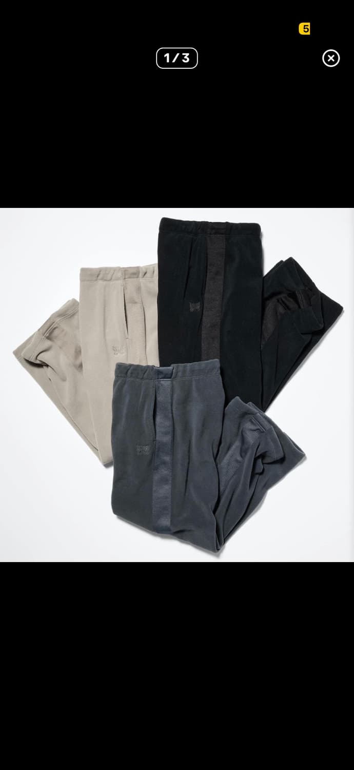 유니클로니들스팬츠 블랙 상품이미지1