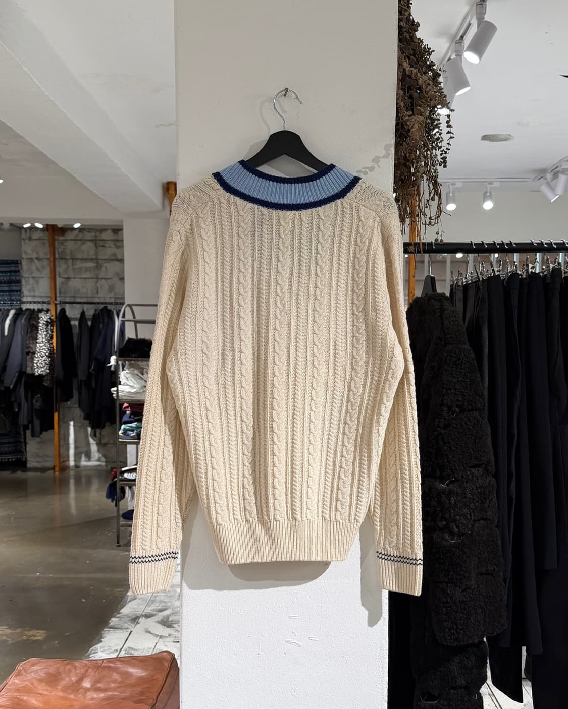 라코스테 아이보리 클래식 케이블 니트 상품이미지6