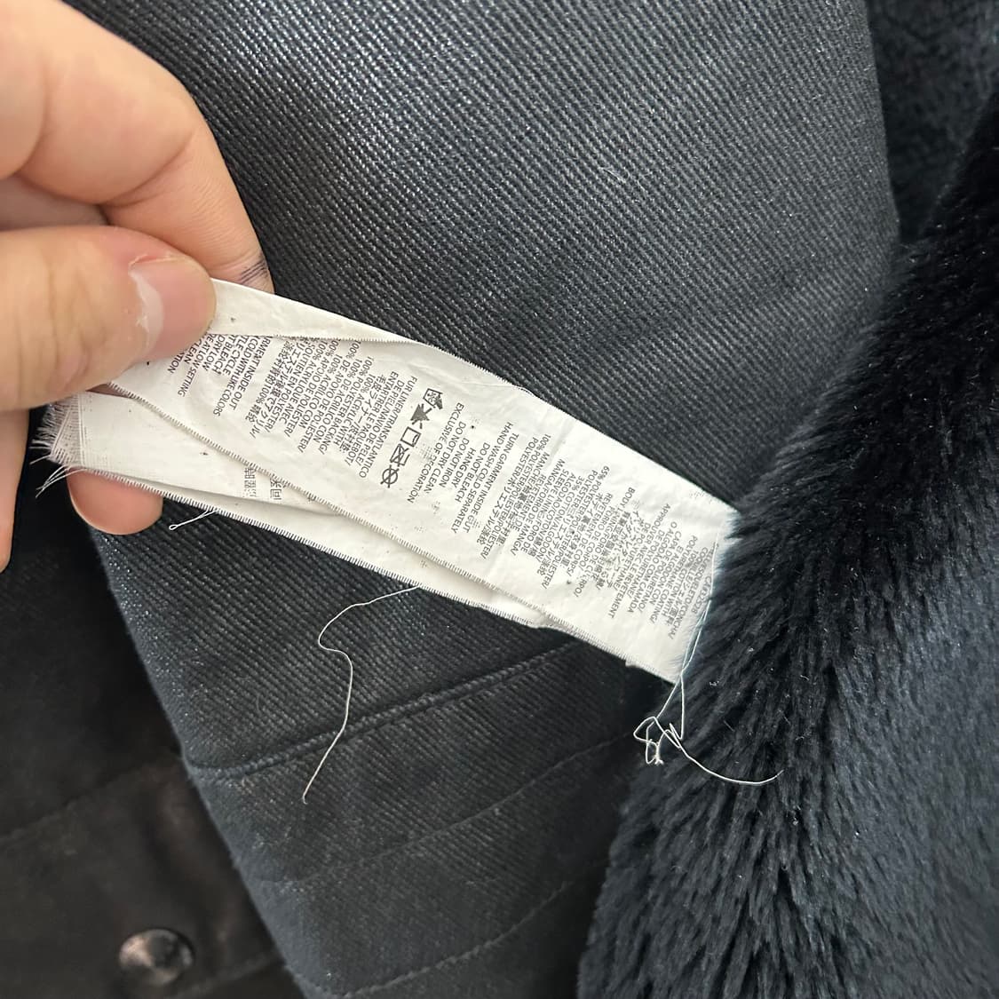 아르마니 익스체인지 퍼 바이커 점퍼 자켓 상품이미지8