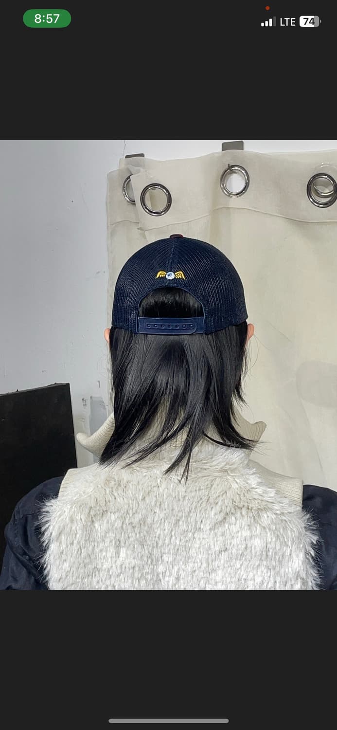 본더치 패치 스펠아웃 패턴 매쉬 볼캡 모자  상품이미지4