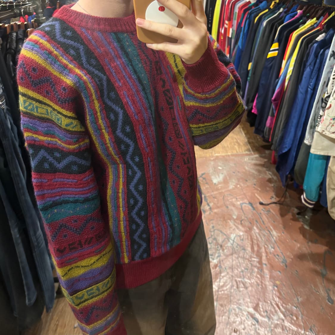 [Hi] 빈티지 아가일 패턴 니트 상품이미지3