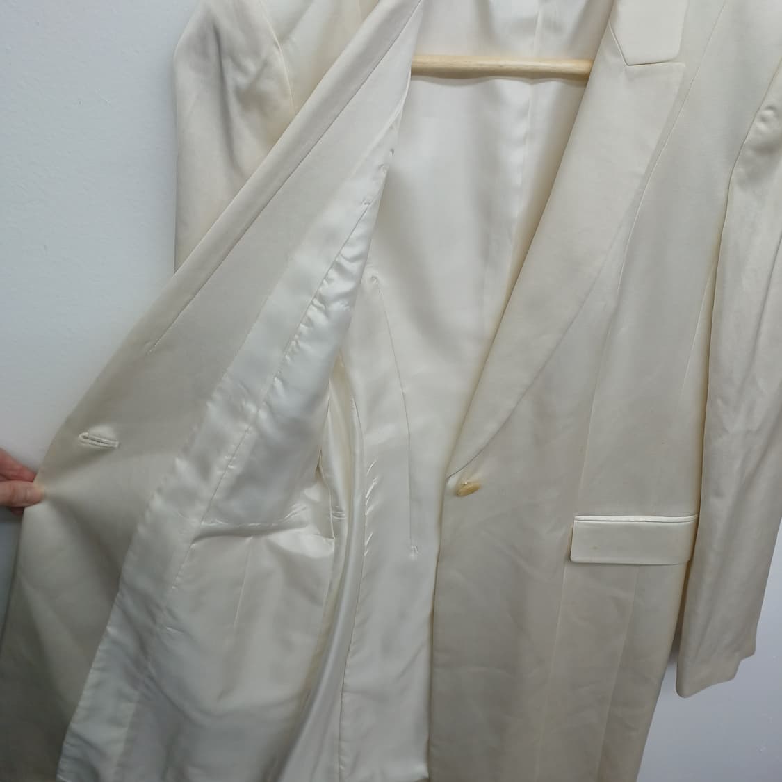 타임 포스트 모던 화이트  롱 자켓  55 상품이미지3