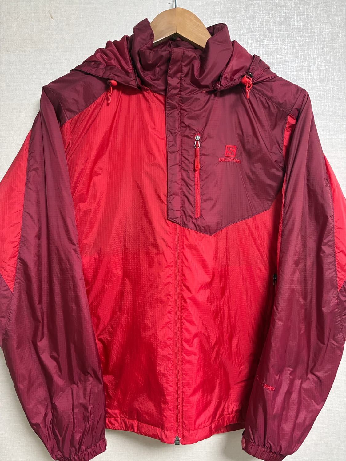 빈티지 살로몬 경량패딩 레드 L 상품이미지2