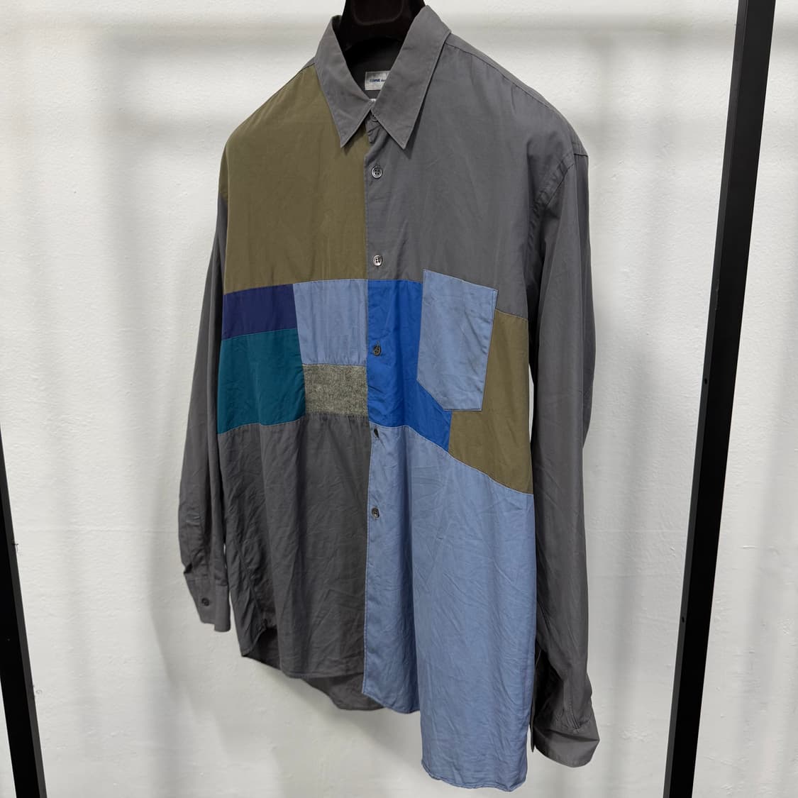 꼼데가르송 셔츠 컬러블록 패치워크 셔츠  상품이미지2