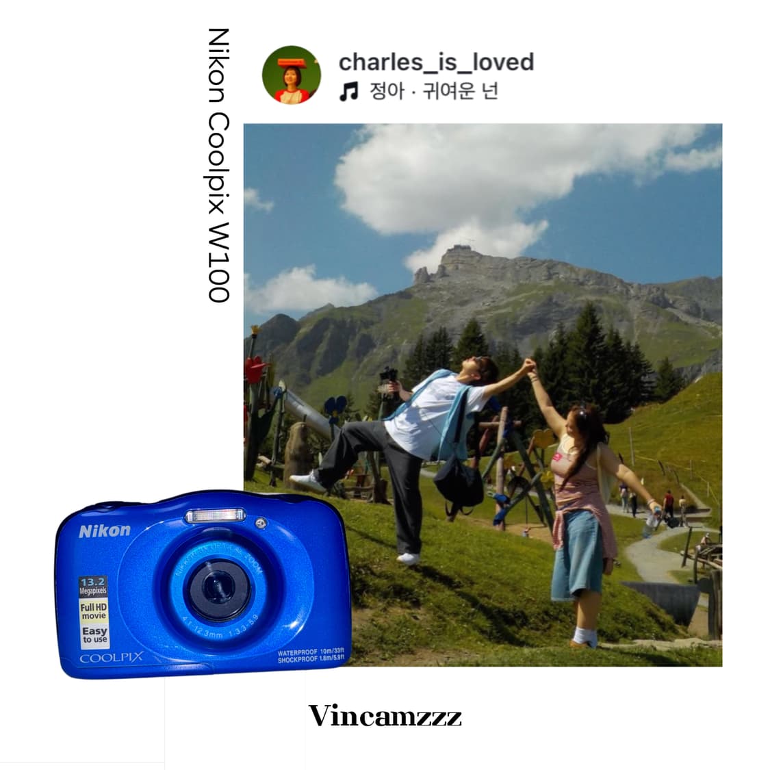 [찰스엔터 디카] Nikon 니콘 Coolpix W100 쿨픽스 카메라 상품이미지1