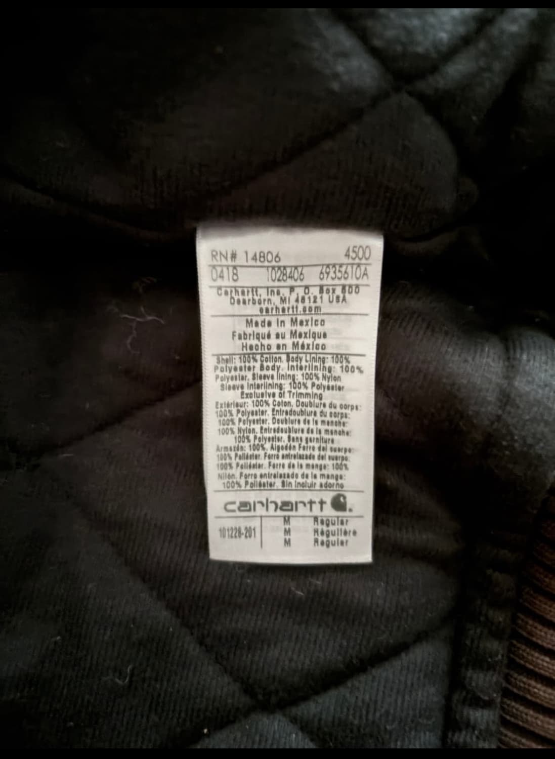 칼하트 BANKSTON DARK BROWN M/R 상품이미지7