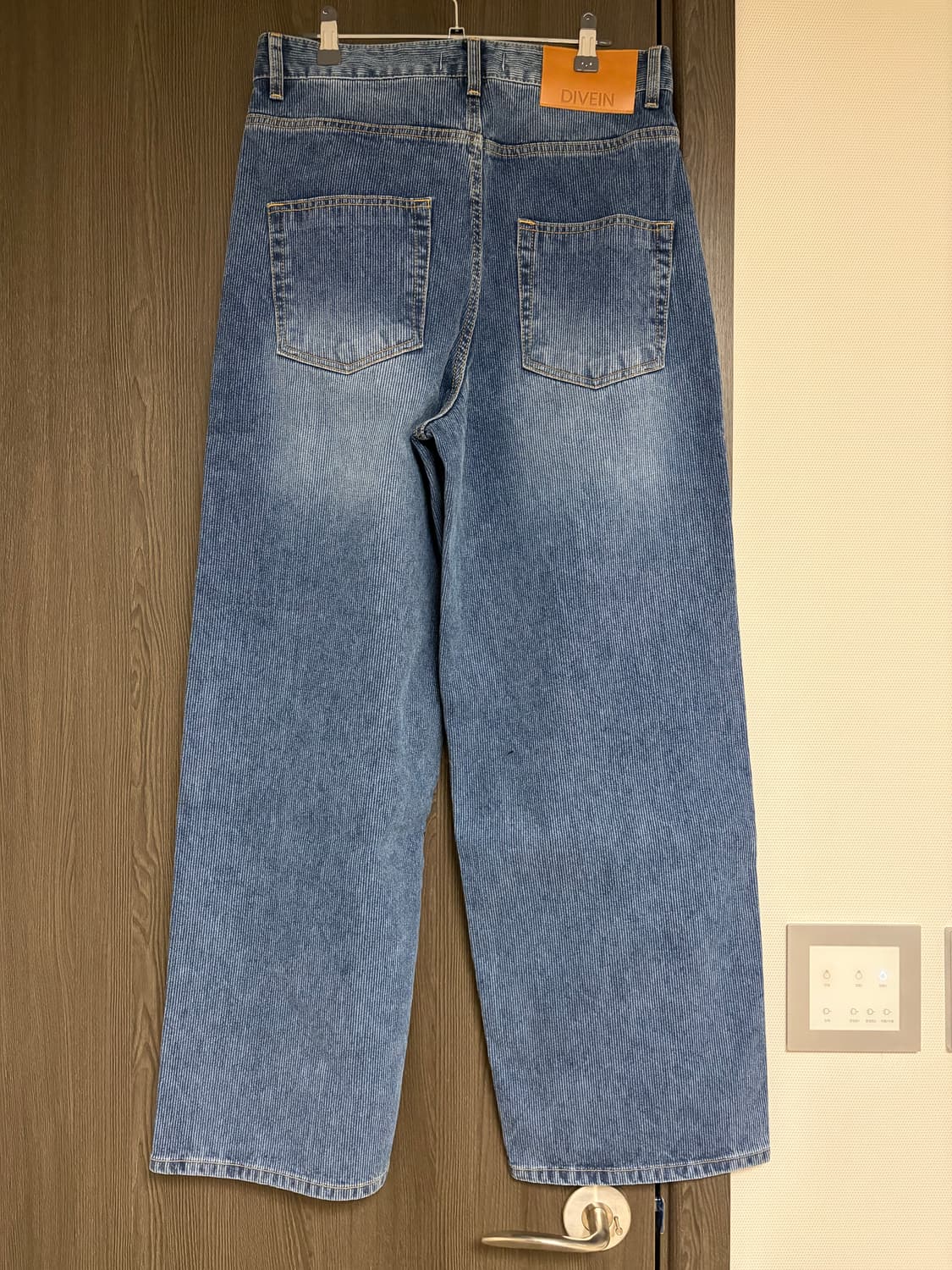 새상품) 다이브인 루즈드 와이드 데님 팬츠 리브드 블루 1 상품이미지5