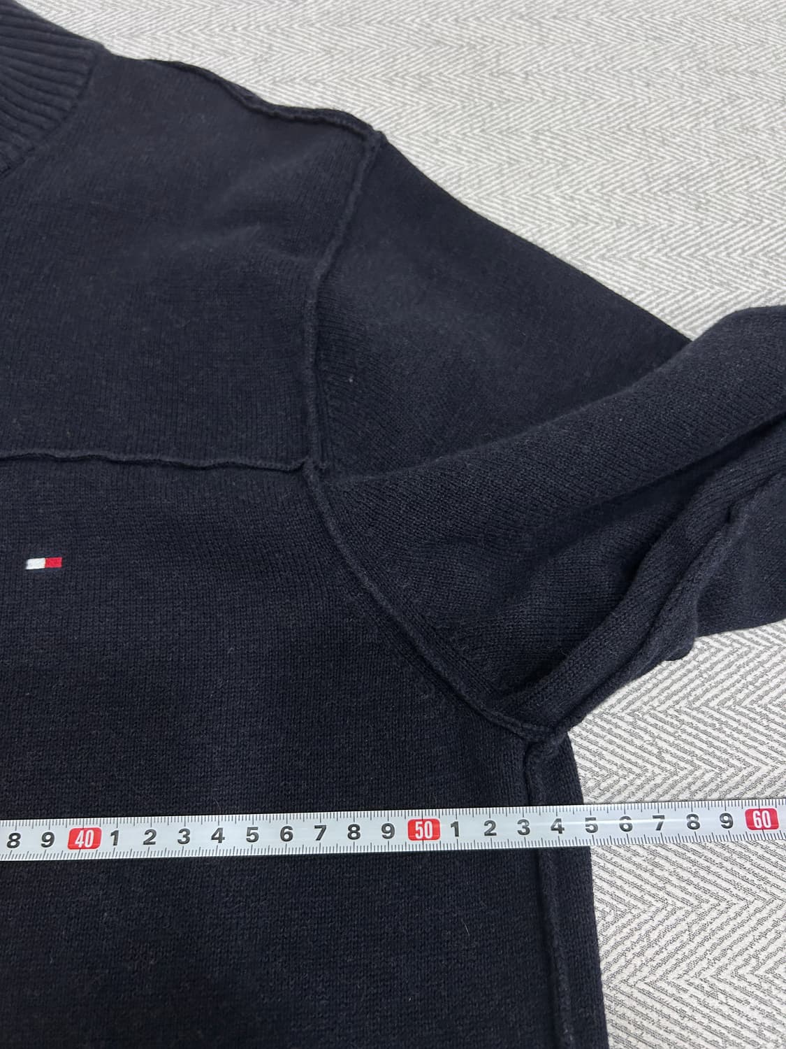 타미힐피거 니트 집업 가디건 남성 XL 105 네이비 상품이미지8