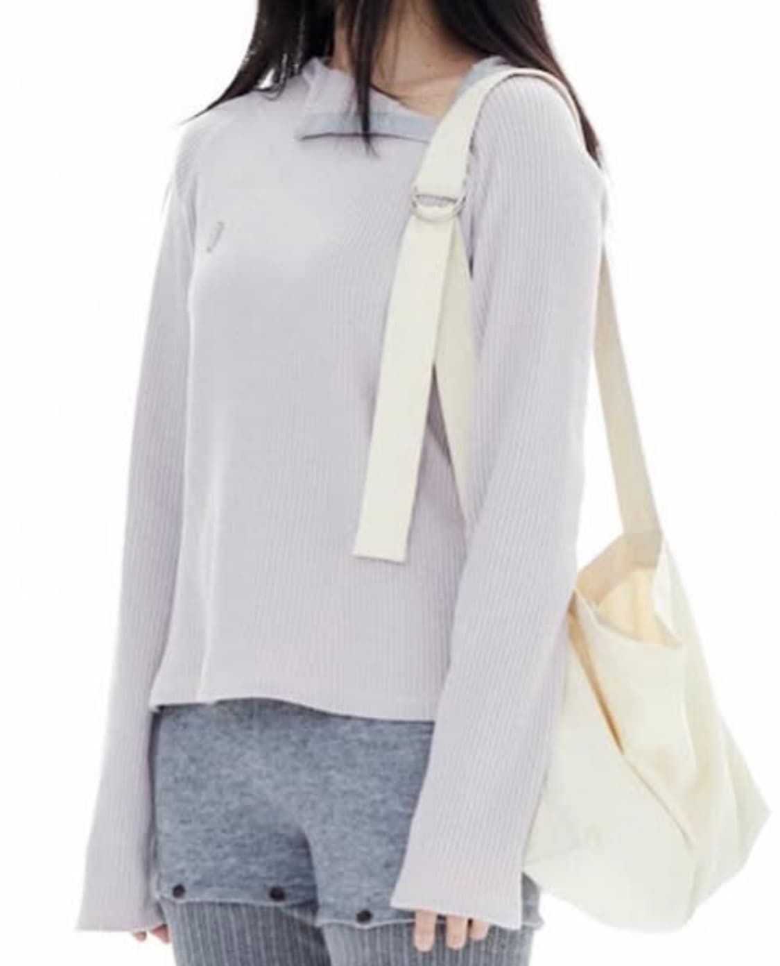 할로미늄 와플 후디 라벤더 색상 s사이즈 상품이미지1