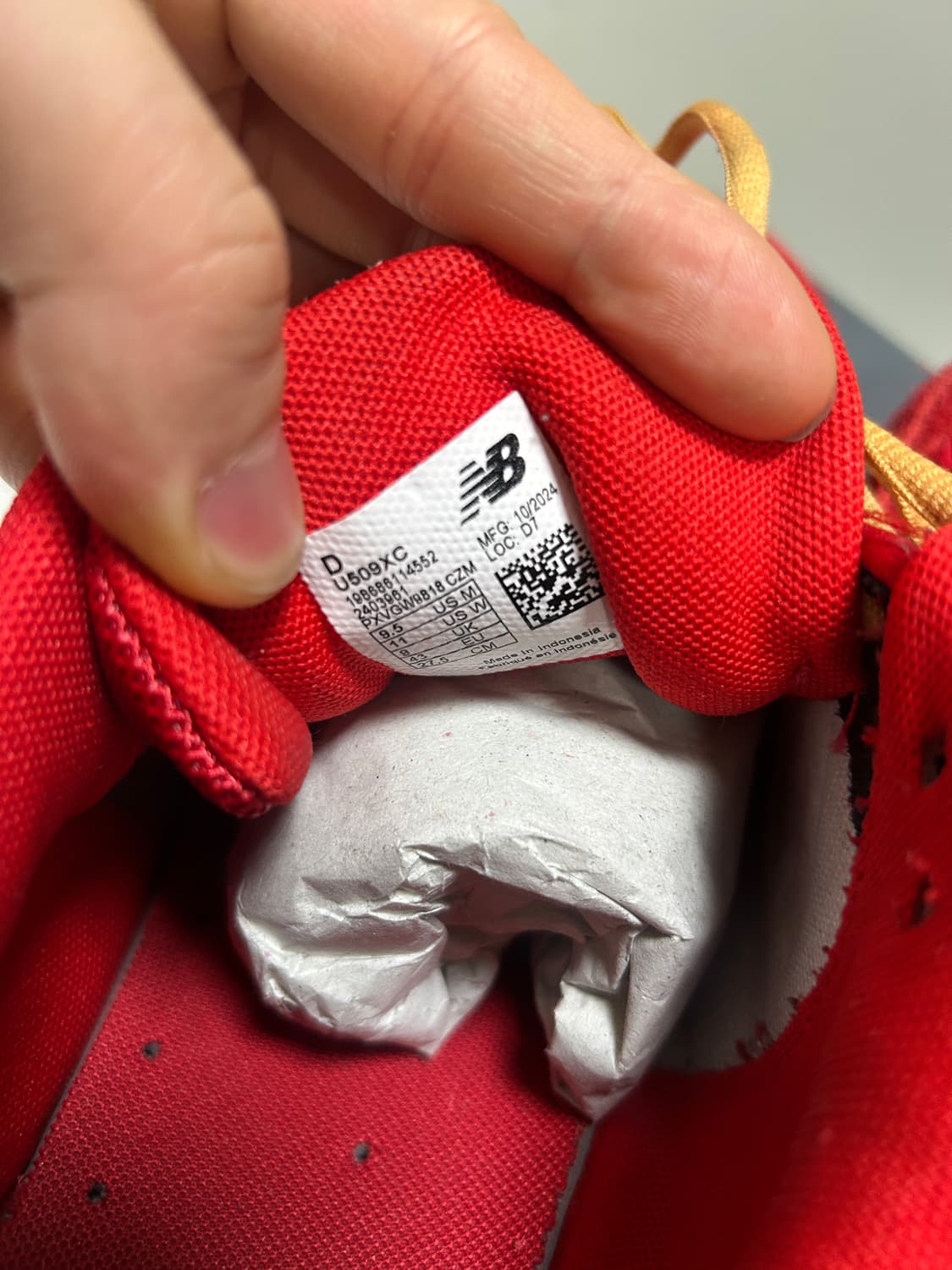 엑슬림 X 뉴발란스 509 딥 레드 상품이미지8