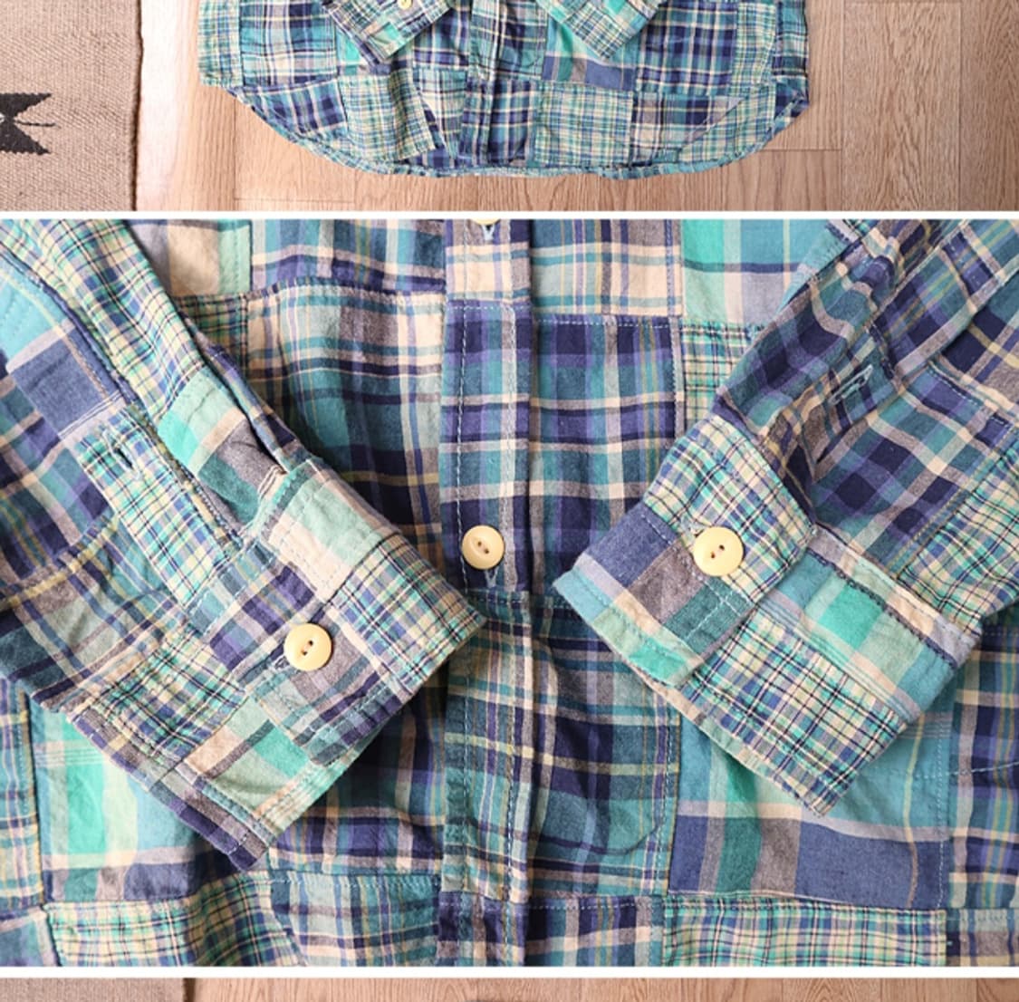 
BACK NUMBER 백넘버 코튼100% 패치워크 체크남방

 상품이미지5