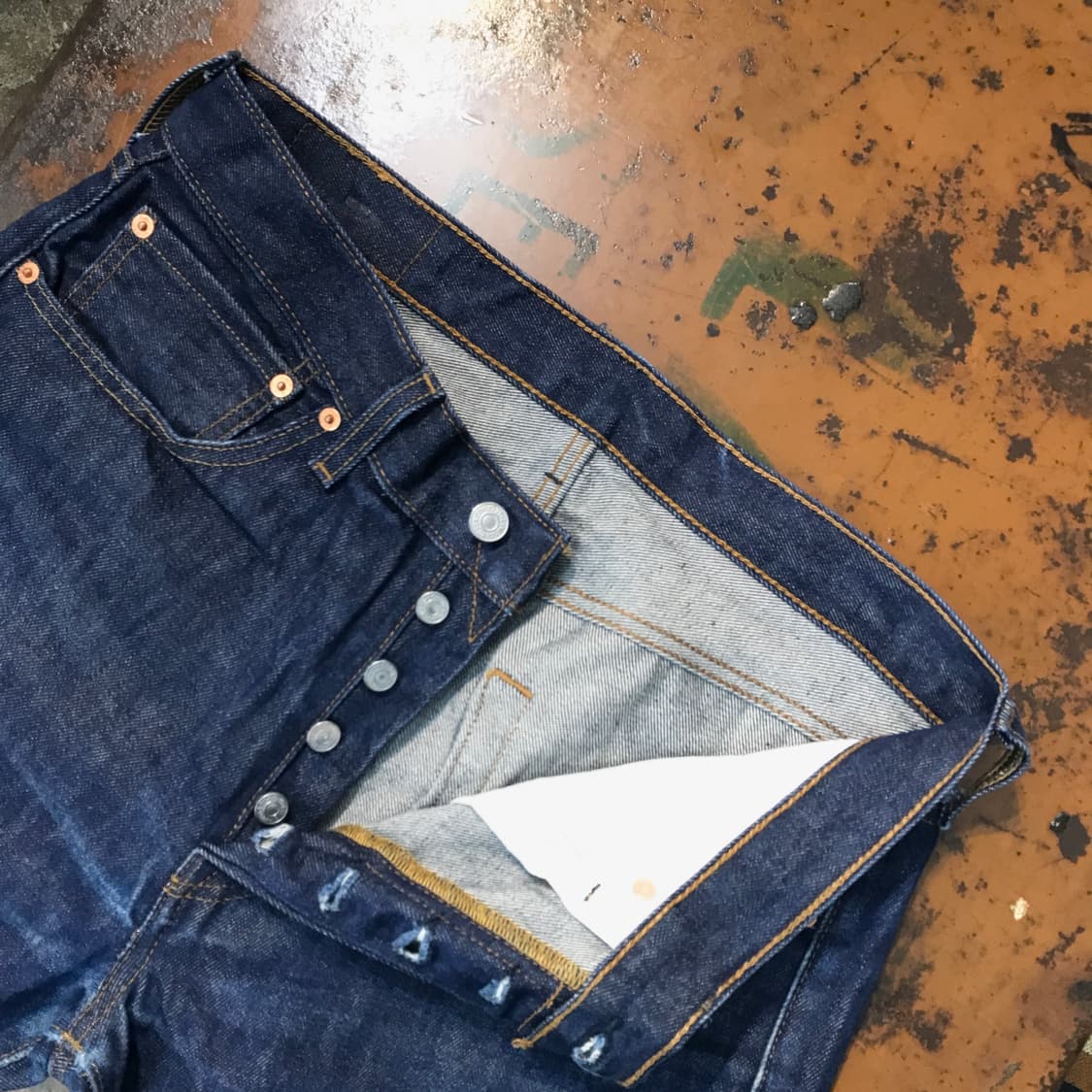 리바이스 501 진청 데님 팬츠 허리 34 35 사이즈 상품이미지7